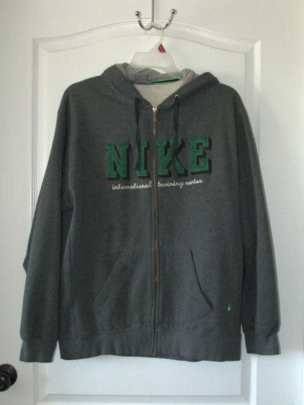 Vtg. Nike International Training Center Full Zip Hooded Sweatshirt for Men's XL